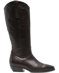 CURIOSITÉ - 35Mm Leather Pointed-Toe Cowboy Boots - Lyst