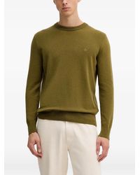 Marc O' Polo - Round-Neck Logo-Embroidery Sweatshirt - Lyst