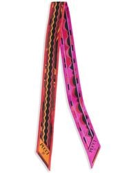 PUCCI - Mixed-Print Silk Twill Scarf - Lyst