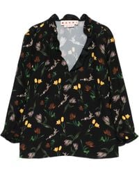 Marni - Blusa Con Motivo Floral - Lyst