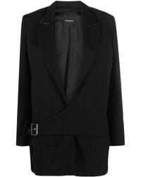 CoSTUME NATIONAL - Vestido tipo blazer con cinturón - Lyst