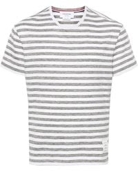 Thom Browne - ストライプ リネンtシャツ - Lyst