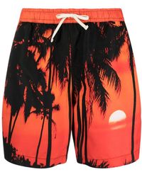 BLUE SKY INN - Palm-tree Print Swim Shorts - Lyst