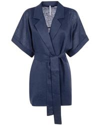 Liviana Conti - Belted Short-Sleeve Jacket - Lyst