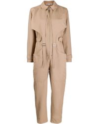 Stella McCartney Комбинезон С Карманами Карго И Пряжками - Естественный