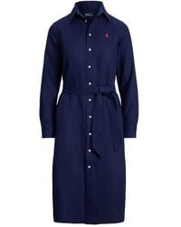 Polo Ralph Lauren - Button-Down Belted Shirtdress - Lyst