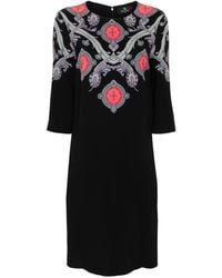 Etro - Vestido midi con estampado de cachemira - Lyst