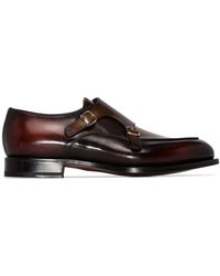 Santoni Chaussures à double boucle - Marron