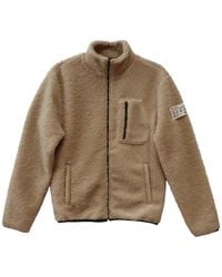 HTC - Zip-Up Teddy Down Jacket - Lyst
