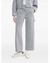 Munthe - Fancie Striped Utility-Pocket Trousers - Lyst