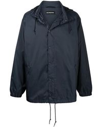 Balenciaga - Multi Language Logo Rain Jacket - Lyst