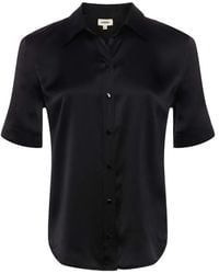 L'Agence - Ellah Short-Sleeve Shirt - Lyst