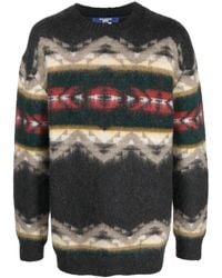 Junya Watanabe - Intarsia-Knit Oversize Jumper - Lyst