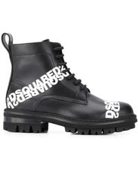 DSquared² - 50mm Lace-up Leather Ankle Boots - Lyst