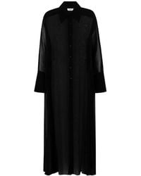 CAYET - Caetana Sheer Maxi Overshirt - Lyst