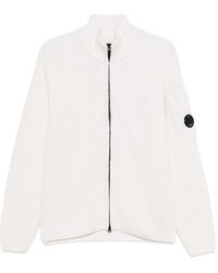 C.P. Company - Zip-Front Waffle-Knit Cardigan - Lyst