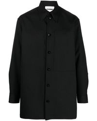 Jil Sander - Pointed-collar Button-up Shirt - Lyst