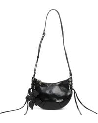 Desigual - Mini Flower-Charm Lace-Up Cross Body Bag - Lyst