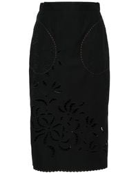 Vita Kin - Sisi Cotton Midi Skirt - Lyst