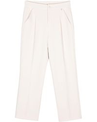 Liu Jo - Crepe Trousers - Lyst