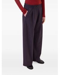 Ottod'Ame - Pinstripe Pleated Trousers - Lyst