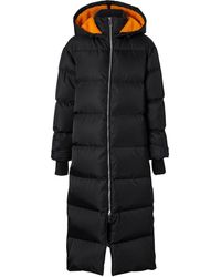 Burberry Abrigo acolchado ECONYL® con logo - Negro