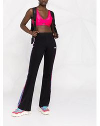 MSGM - Top Corto Con Logo Estampado - Lyst