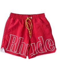 Rhude - Logo Track Shorts - Lyst