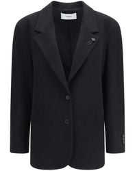 Lardini - Flower-Detail Single-Breasted Jacket - Lyst