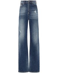 Philipp Plein - High-waisted Straight-leg Jeans - Lyst