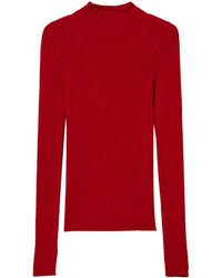 Twinset - Nahtloser Pullover mit Stehkragen - Lyst