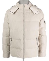 Eleventy - Zip-up Quilted Down Jacket - Lyst