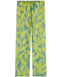 Dries Van Noten - Floral-Print Trousers - Lyst