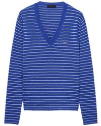 Prada - Trui Met V-Hals - Lyst