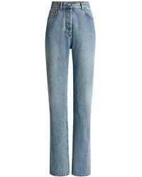 Balmain - Straight-Leg Faded Denim Jeans - Lyst
