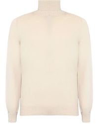 Fedeli - Turtleneck Ribbed-Trim Sweater - Lyst