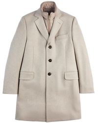 Fay - Abrigo Largo Con Doble Botonadura - Lyst