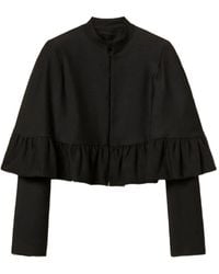 Twinset - Ruffled Cape Jacket - Lyst