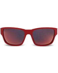 adidas - Logo-Print Rectangle-Frame Sunglasses - Lyst