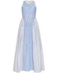 Cinq À Sept - Emin Striped Tie-Waist Maxi Dress - Lyst