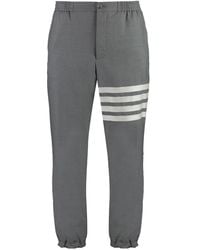 Thom Browne - 4-Bar Elasticated Ankles Trousers - Lyst