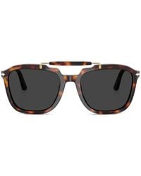 Persol - Tortoise-Shell Square Frame Sunglasses - Lyst