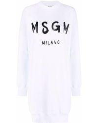 MSGM - ロゴプリント ドレス - Lyst