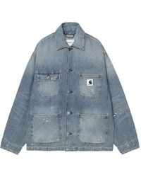 Carhartt - Og Michigan Paint-Splatter Denim Jacket - Lyst