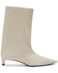 Jil Sander - 30Mm Leather Ankle Boots - Lyst