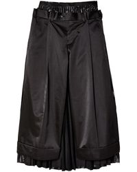 Junya Watanabe - Cropped Pleated Trousers - Lyst