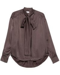 ANDAMANE - Mathilda Gathered Blouse - Lyst