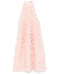 Jil Sander - Ruffle Sleeveless Dress - Lyst