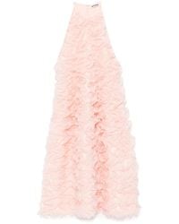Jil Sander - ノースリーブ ラッフルドレス - Lyst