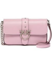Pinko - Sac À Bandoulière Love One Micro En Cuir - Lyst